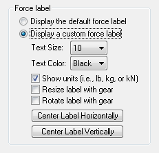 custom force labels