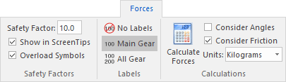 Forces tab